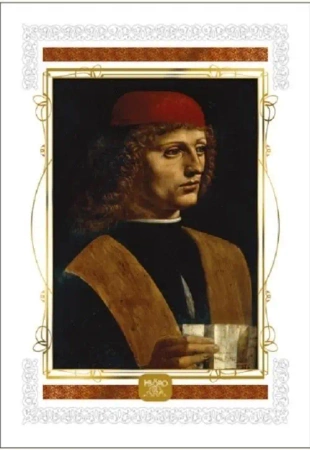 Karnet 16x23cm + koperta Leonardo Da Vinci - DaVinci