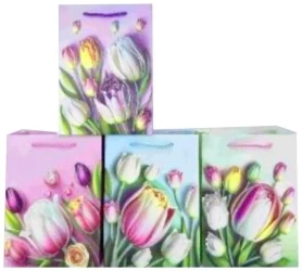 Torba prezentowa Tulipany MIX - Merkpol