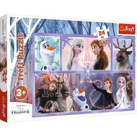 Puzzle 24 maxi Świat pełen magii Frozen 2 14345 - Trefl PAP