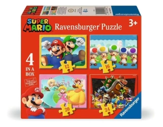 Puzzle 4w1 Super Mario - Ravensburger