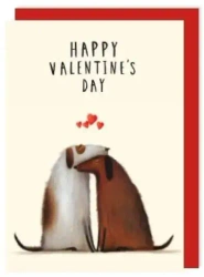 Karnet V015 Walentynki Psiaki przytulas - Charley Rabbit