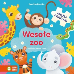 Wesołe zoo. Książka z puzzlami - Ewa Stadtmuller, Justyna Tkocz