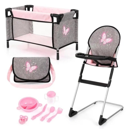 Zestaw podróżny 9w1 szary - Bayer Design