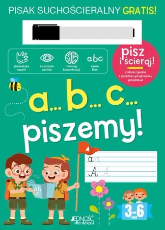 A...B...C... piszemy! Książka z pisakiem sucho. - Oliwia Dulęba