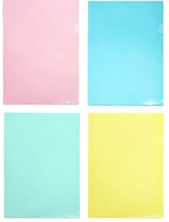 Ofertówka A4 PP pastel mix (8szt) - Biurfol