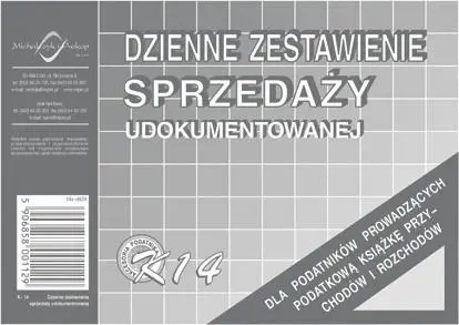 Dzienne zestawienie sprzedaży udokumentowanej K-14 - Michalczyk i Prokop