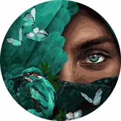 Malowanie po numerach okrągłe - Nocne myśli 40cm - Twoje Hobby