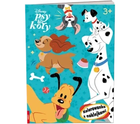 Disney Psy & Koty. Kolorowanka z naklejkami - Opracowanie zbiorowe