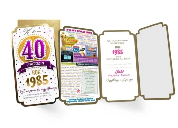 Karnet urodziny 40 - Kukartka