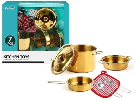 Zestaw metalowych garnków 26,3x11x23,5cm - ADAR