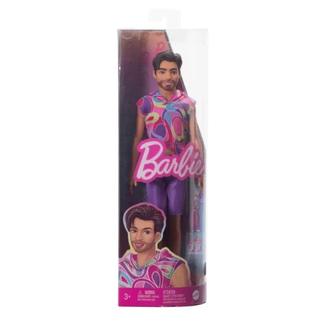 Lalka Barbie Stylowy Ken, brunet z krótką brodą - Mattel