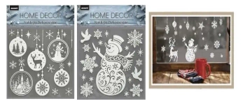 Naklejki świąteczne na szybę Boże Narodzenie MIX - AVANTI