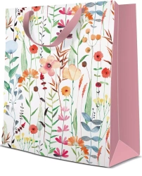 Torebka prezentowa Akwarelowe kwaty, średnia