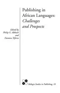 Publishing in African Languages - Altbach Philip G.