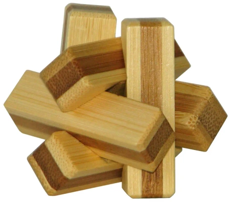 Łamigłówka 3D Bamboo Firewood poziom 2/4 - EUREKA 3D