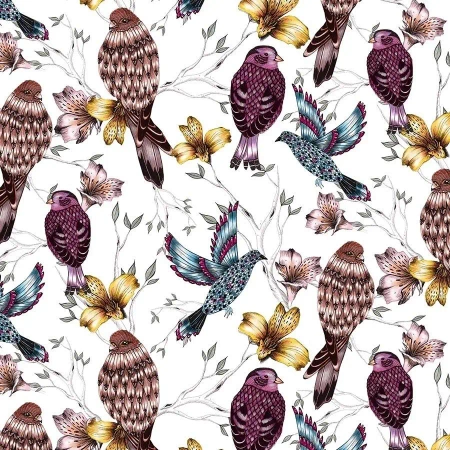 Karnet Swarovski kwadrat CL0412 Etniczne ptaki - Clear Creations