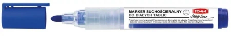 Marker suchościeralny LongLine niebieski (10szt) - TOMA