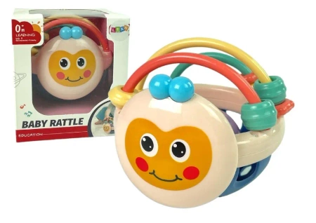 Grzechotka pastelowa kula - Leantoys