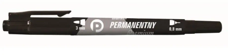 Marker perman. czar. 2 końcówki (12szt.) KM501-V2 - Tetis