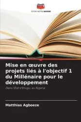 Mise en œuvre des projets liés à l'objectif 1 du Millénaire pour le développement - Agboeze Matthias