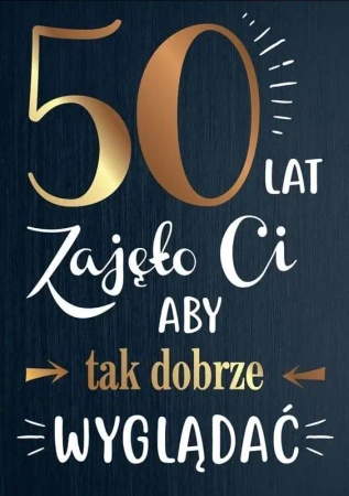 Karnet B6 PR-107 Urodziny 50 - Kukartka