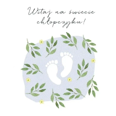 Karnet Swarovski kwadrat CL4514_PO Narodziny - Clear Creations