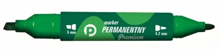 Marker perman. ziel. 2 końcówki (12szt.) KM502-Z2 - Tetis