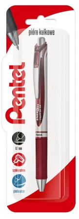 Pióro kulkowe 0,7 mm EnerGel BL77 burgundowy 1 szt. - PENTEL