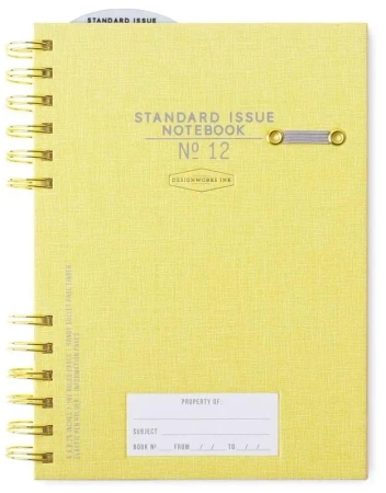 Notatnik A5/192K linia Standard Issue No.12 ochre - Designworks Ink