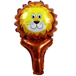 Balon foliowy zwierzątko z uchwytem lew - Arpex