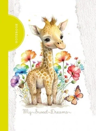 Notatnik ozdobny 105x148/48K kratka TW Żyrafa - Fresh