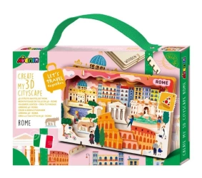 Stwórz pejzaż miejski Rzym - puzzle drewniane 3D - Avenir