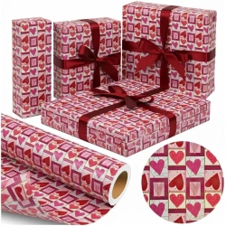 Papier ozdobny Serca Miłości X-Strong 38cmx20m - PaperHit