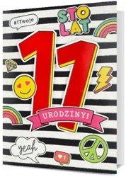 Karnet B6 Urodziny 11 HM200-2457 - Pan Dragon