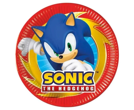 Talerzyki papierowe Sonic 20cm 8szt - Godan