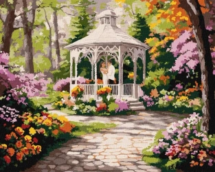 Malowanie po numerach - Kwiecista łąka 40x50cm - Ideyka