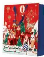 Torebka prezentowa Świąteczna kraina, średnia
