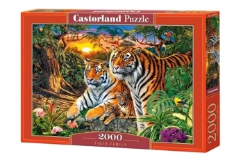 Puzzle 2000 Tiger Family CASTOR - Castorland