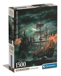 Puzzle 1500 Compact The Pirates Ship - Clementoni