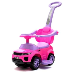 Jeździk dziecięcy z dźwiękiem 3w1 różowy - Baby Mix
