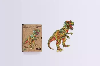 Puzzle drewniane eko 72 Tyranozaur rex A4 - PuzzleOK