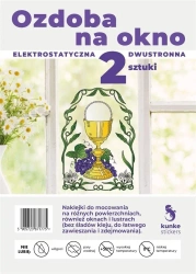 Ozdoba na okno elektrostatyczna Boże Ciało 2szt - Kunke