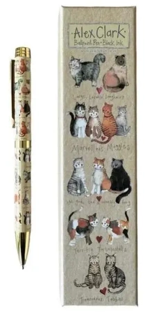 Długopis w pudełku Koty - Alex Clark