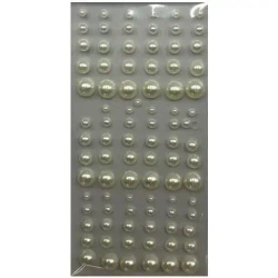 Perełki samoprzylepne okrągłe 90szt - Titanum