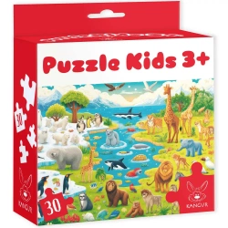Puzzle 30 Kids Dzikie Zwierzęta 3+ - Kangur