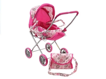 Wózek dla lalek z koszem i daszkiem 2w1 - ADAR