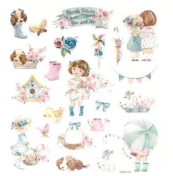 Naklejki z brokatem marisella & me 22szt - Dalprint