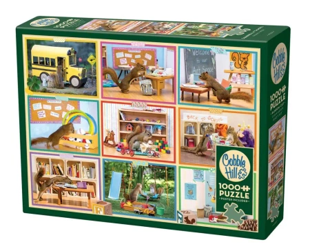 Puzzle 1000 Wiewiórki w szkole 113575 - Cobble Hill