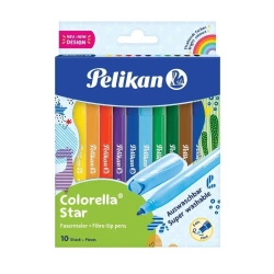Flamastry Colorella 10 kolorów - PELIKAN