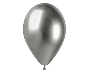 Balony shiny srebrne 33cm 5szt - Godan